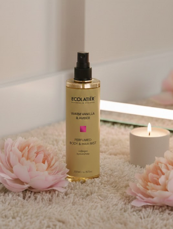 PARFUM PËR TRUP DHE FLOKË ME VANILJE ËMBËL DHE AMBER