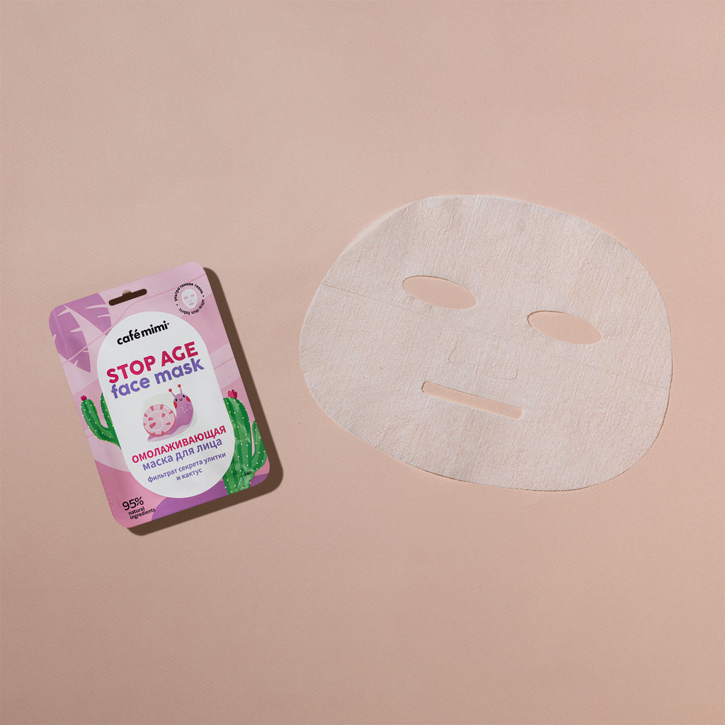 MASKË PËLHURE ANTI-AGE PËR FYTYRËN ME SEKRECION KËRMILLI