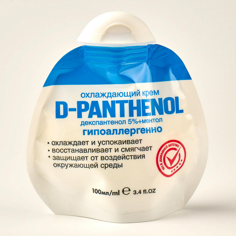 KREM QETËSUES DHE KURUES PËR TRUPIN DHE FYTYRËN ME D-PANTHENOL + MENTOL
